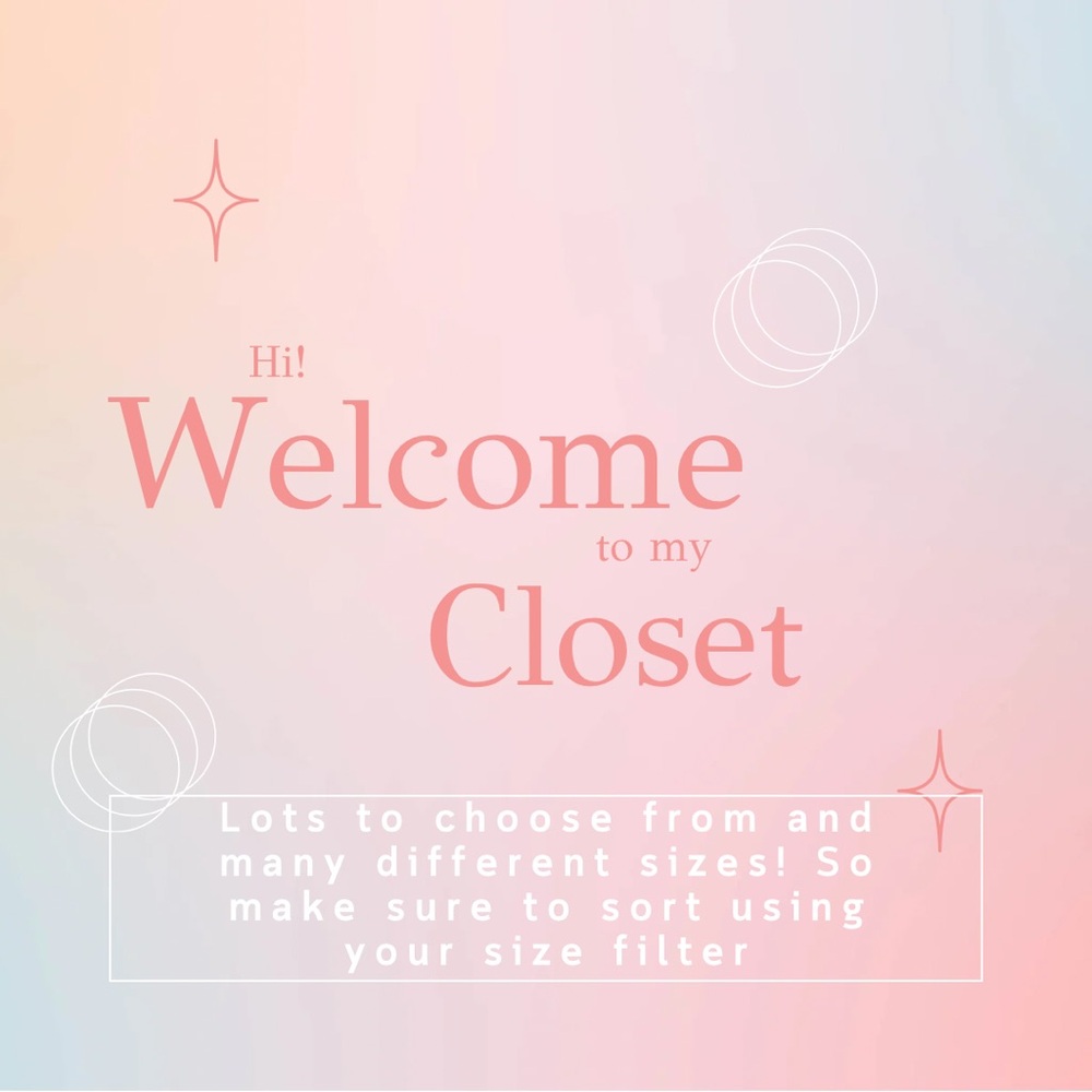 Shop by using the size filter!!